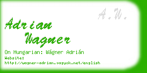 adrian wagner business card